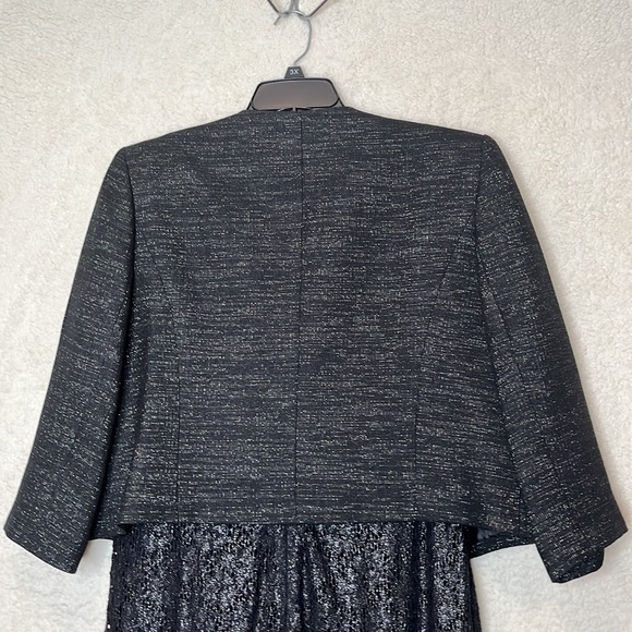 Nipon Boutique Womens Dress and Jacket Black Suit Set Size 16 PLUS SIZE - Picture 11 of 11